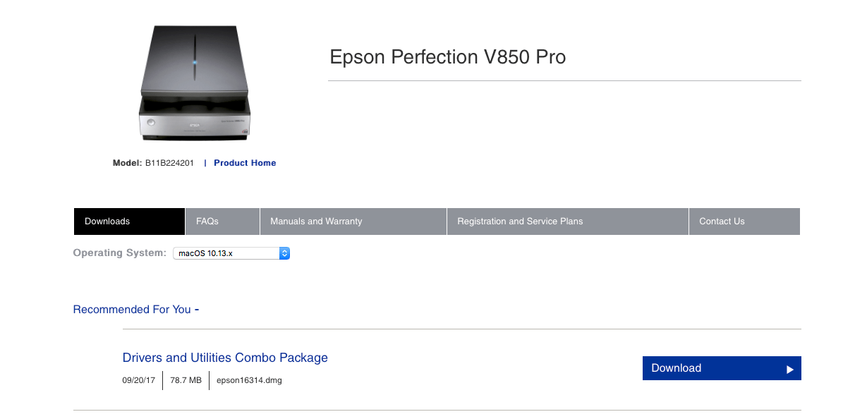 download epson scan update for mac